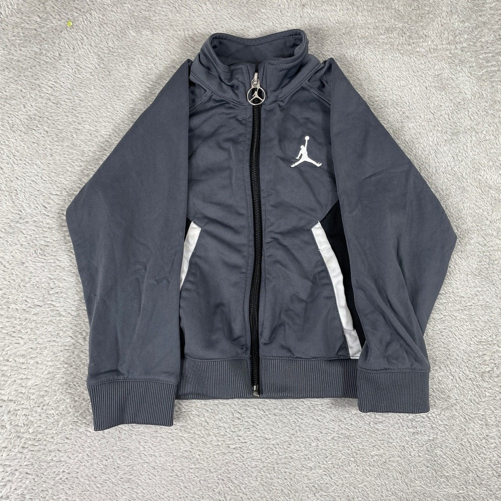 Jordan Track Jacket Toddler‎ 24M Gray Jumpman Logo Full Zip Activewear Sporty